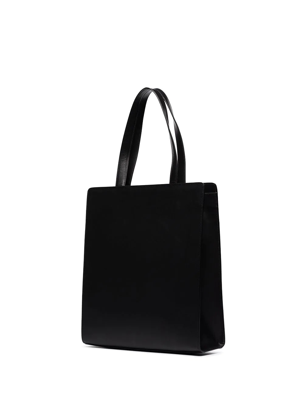 diagonal formal tote bag - 3