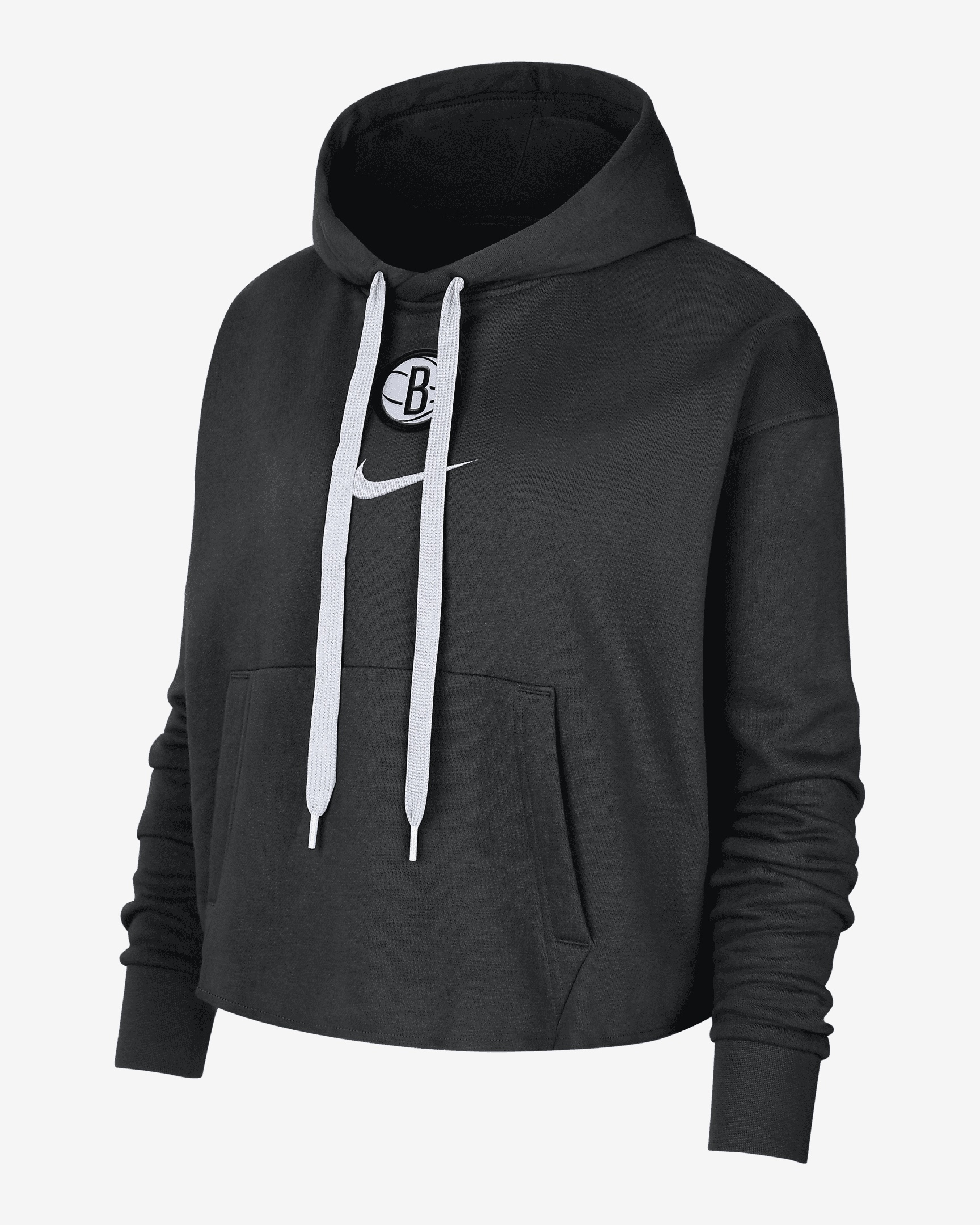 Brooklyn Nets Courtside Nike Women's NBA Fleece Pullover Hoodie - 1