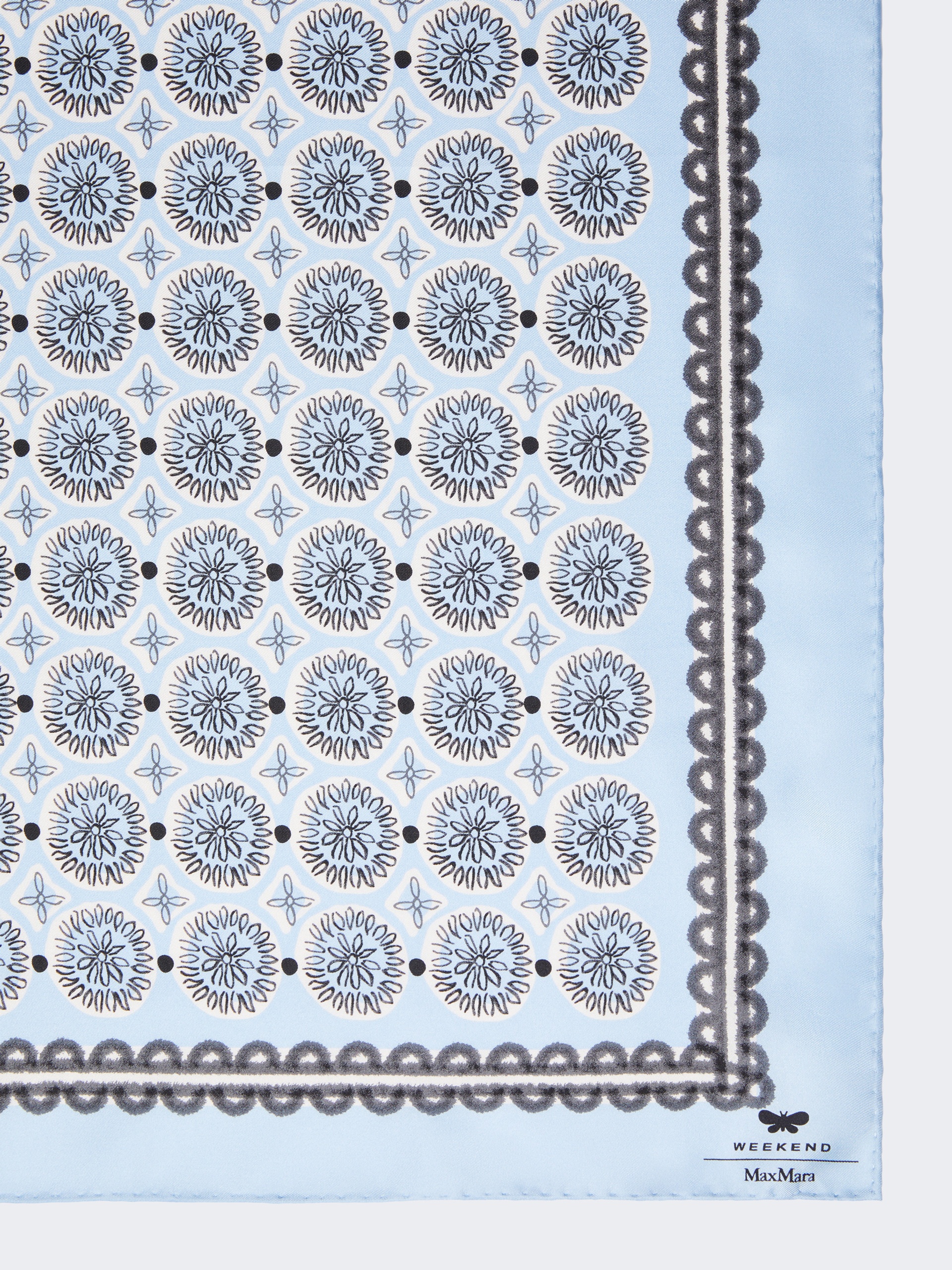 SIAM Printed silk scarf - 2