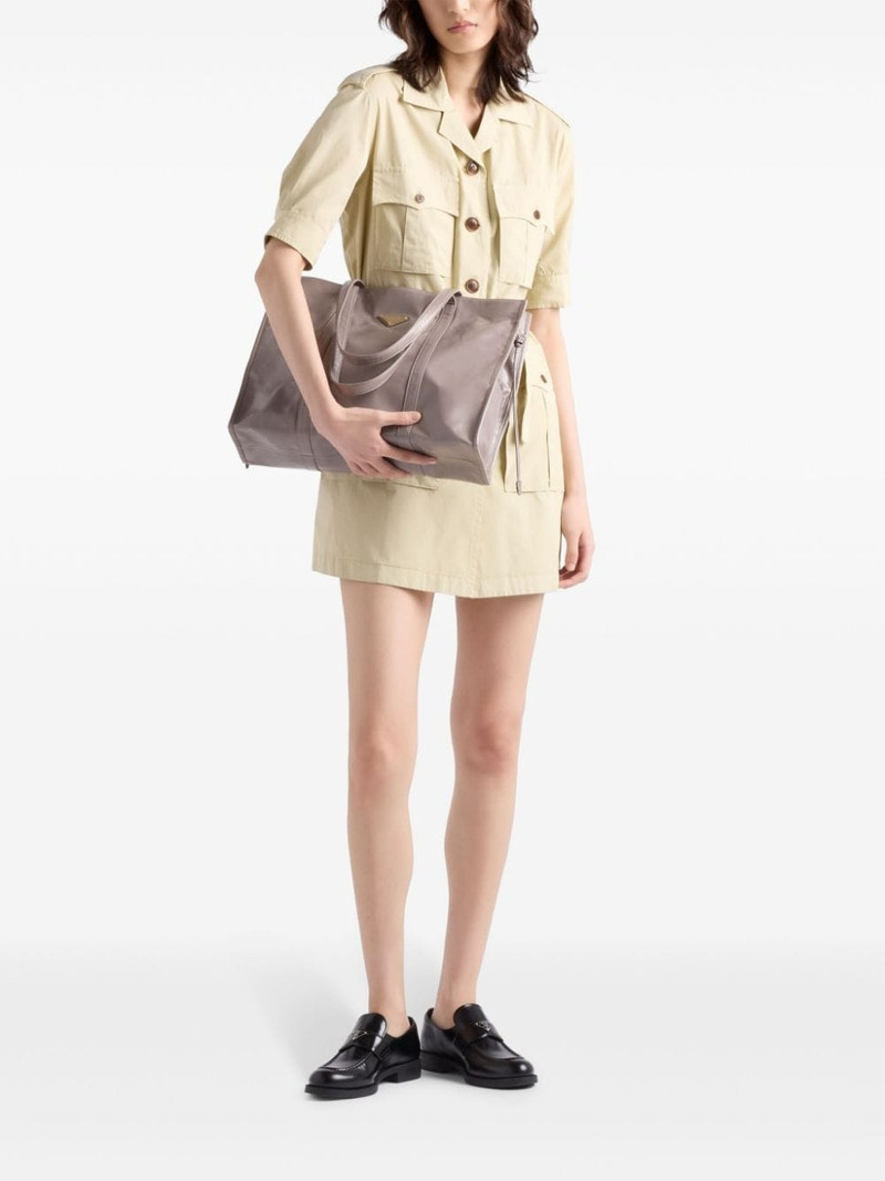 Prada leather tote bag outlook