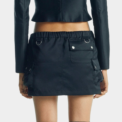 COPERNI Coperni Women's Tailored Cargo Mini Skirt - Black outlook