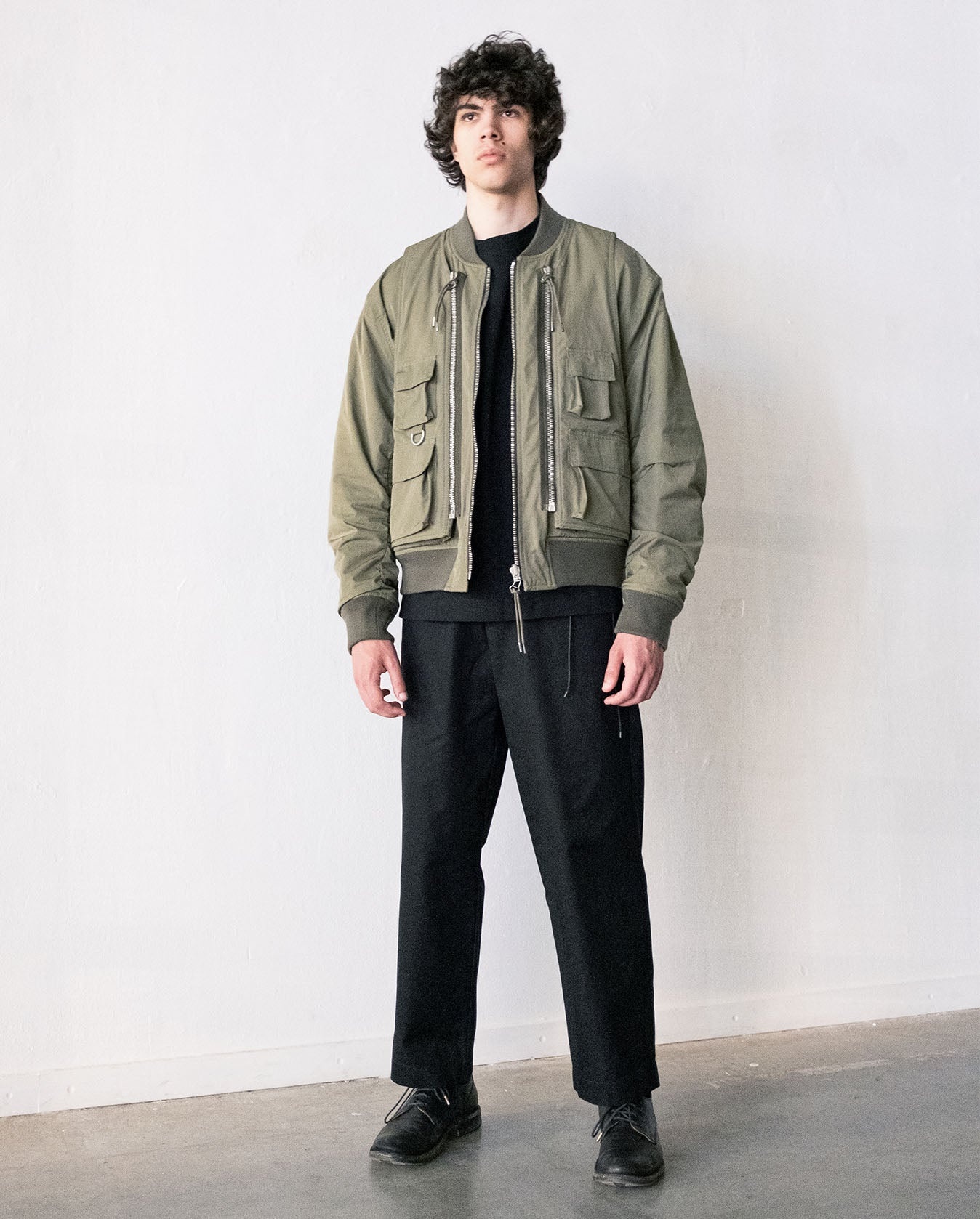 APPLIED ART FORMS Modular Flight Jacket - Military Green | REVERSIBLE