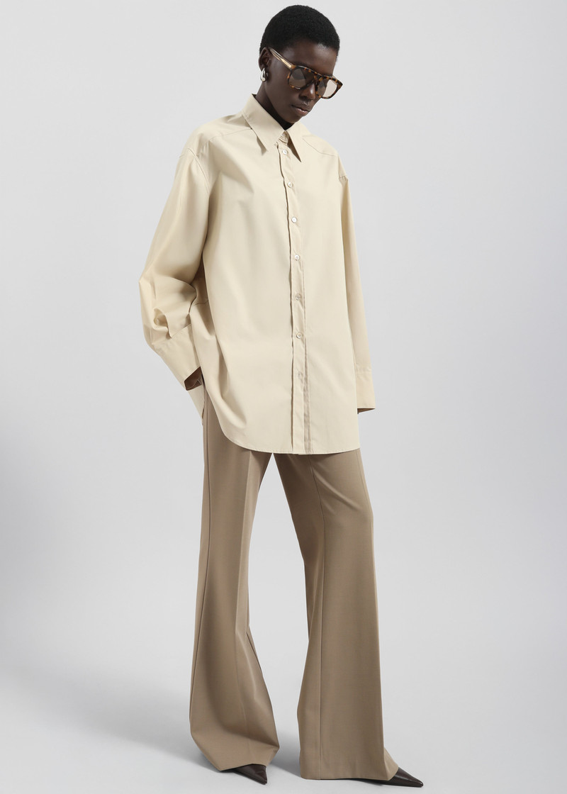 Kent Button Up Shirt - Beige 5
