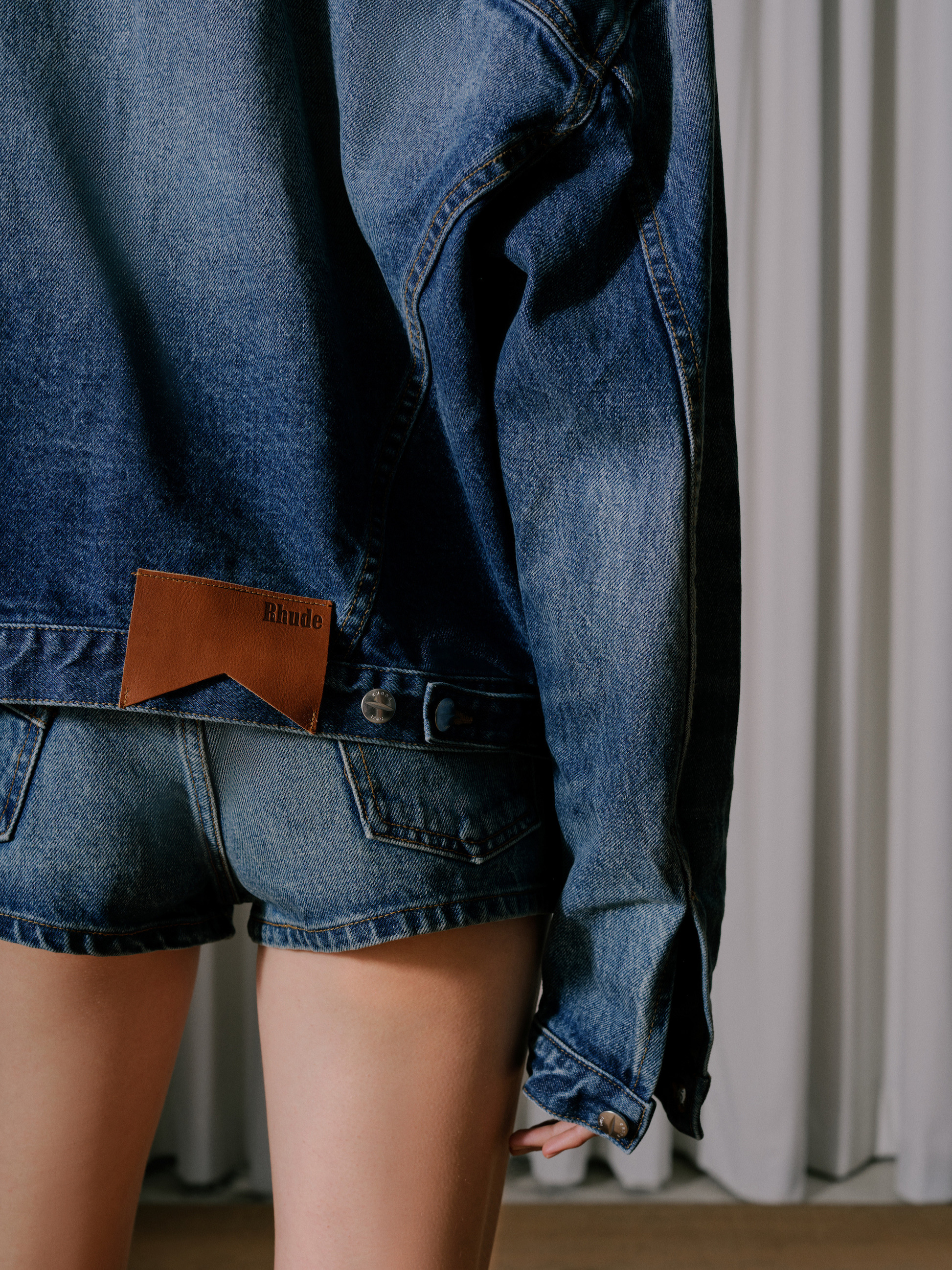 OVERSIZED DENIM TRUCKER JACKET - 7