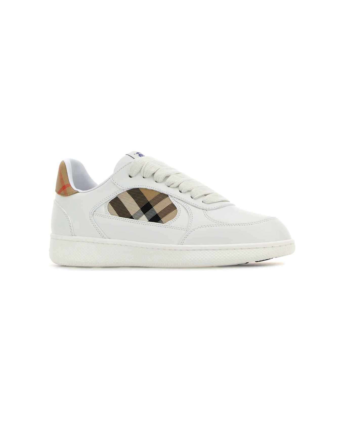 White Leather Terrace Sneakers - 2