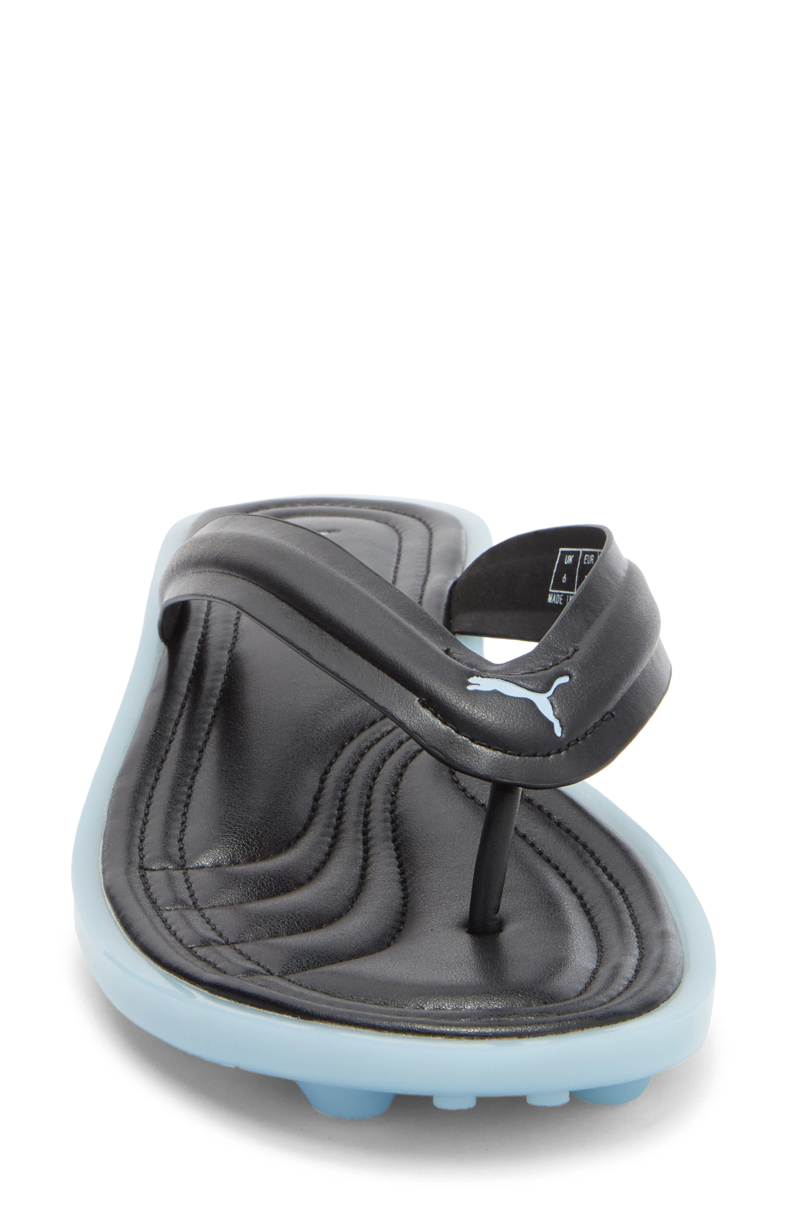 PUMA x FENTY Cat Cleat Jelly Sandal in Puma Black-Haute Tropic at Nordstrom - 4