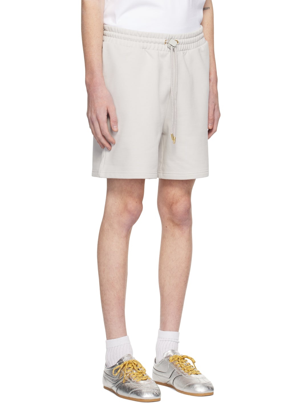 Gray Greek Temple Shorts - 2