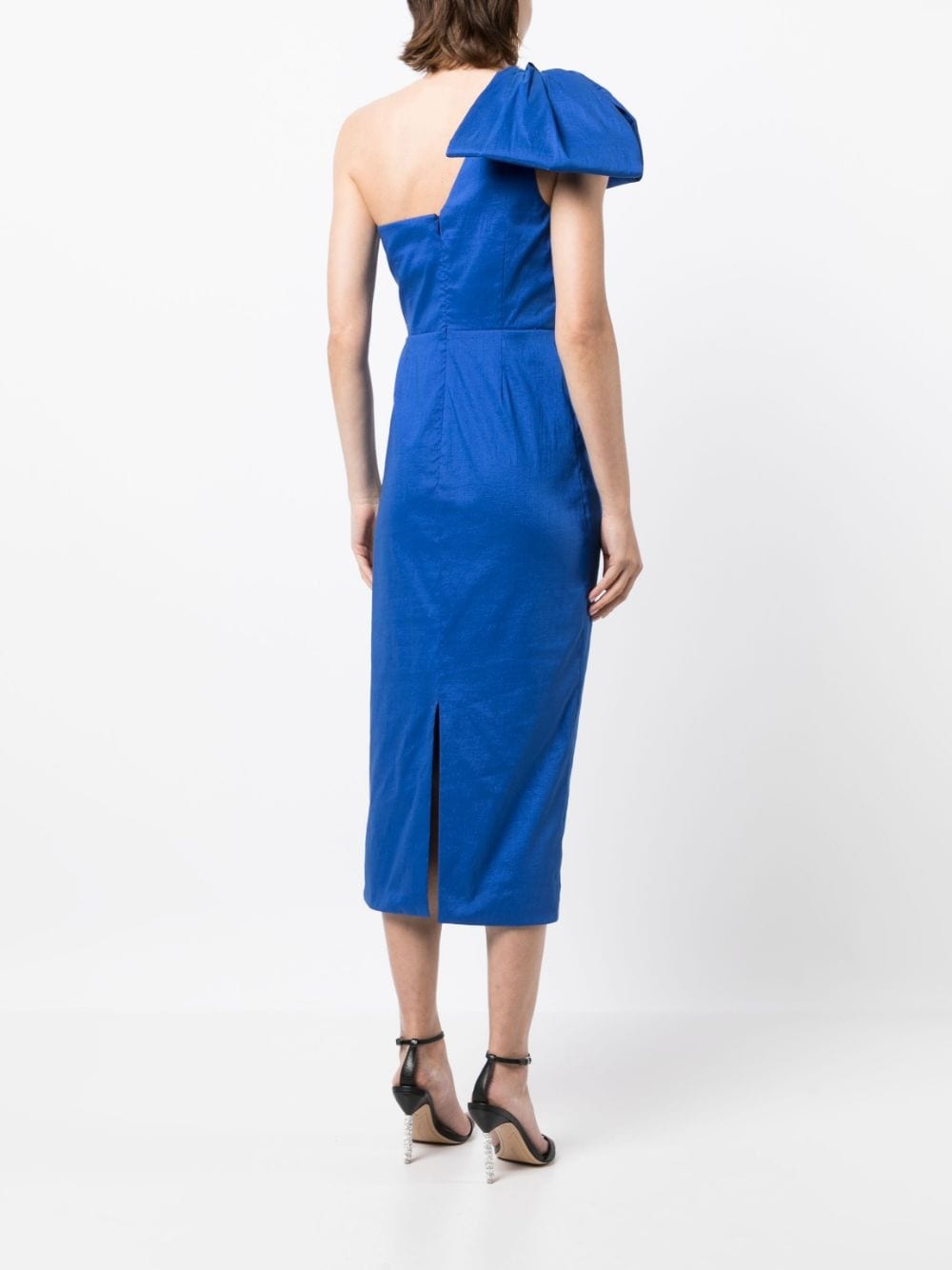 one-shoulder midi dress - 4