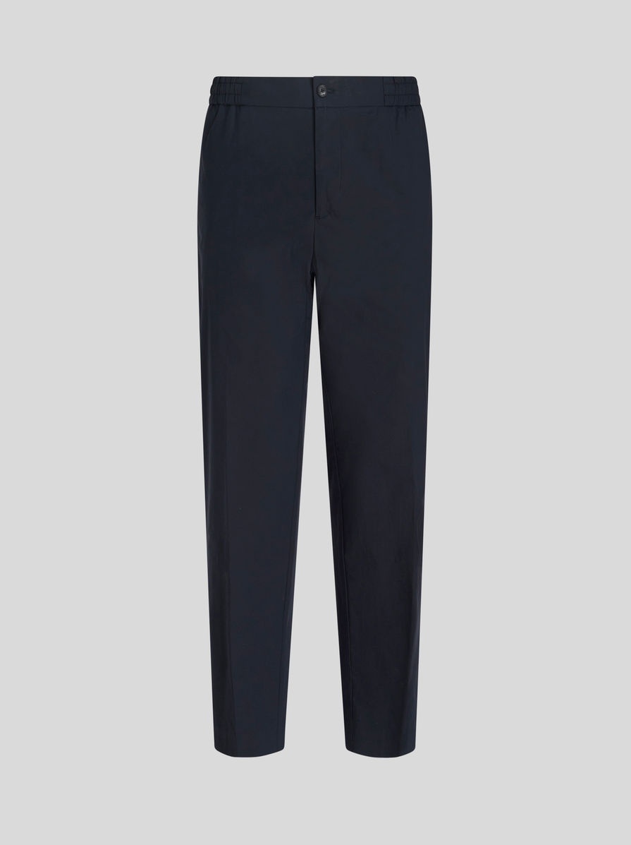 STRETCH COTTON TROUSERS - 1