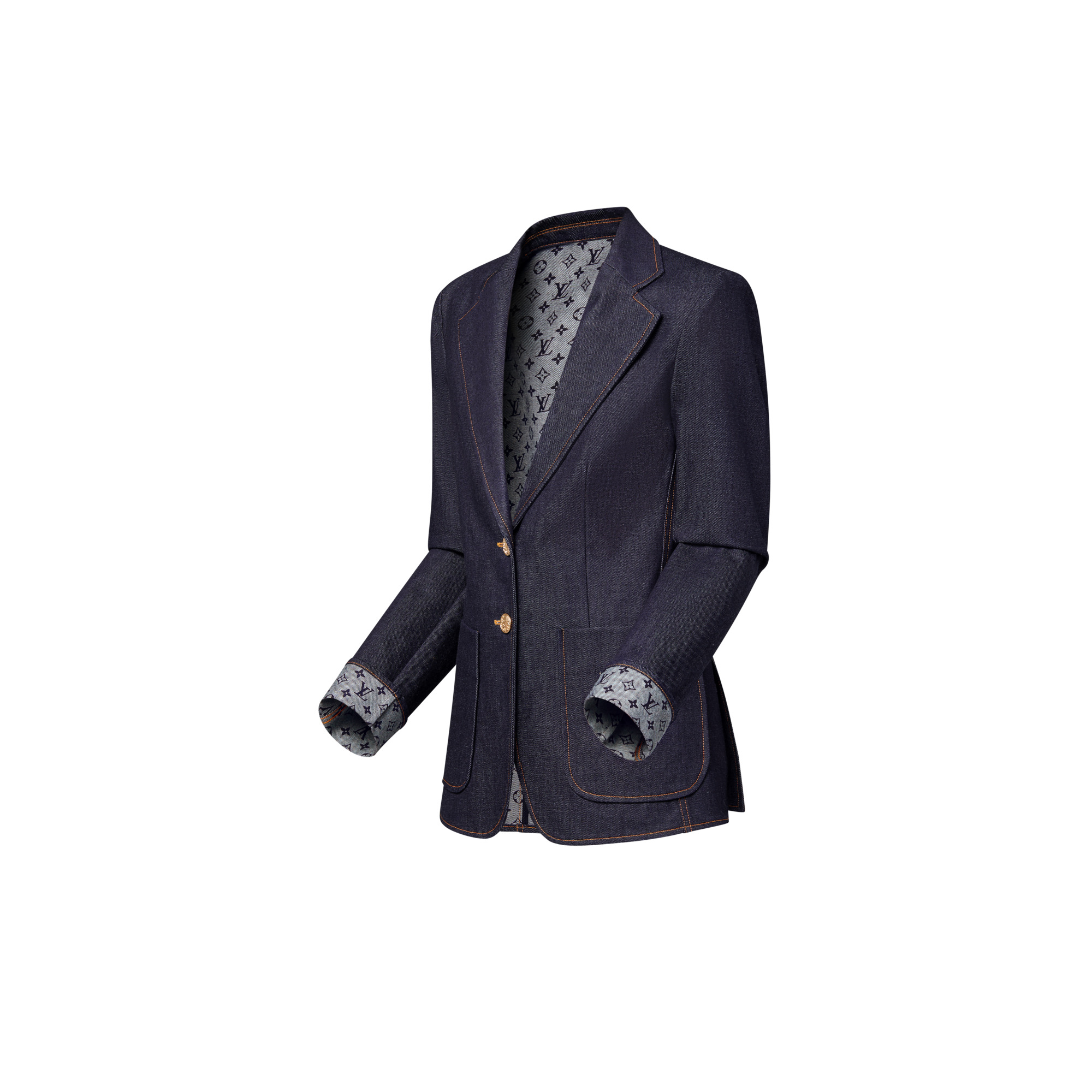 Denim Preppy Blazer - 2