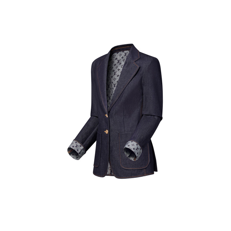 Denim Preppy Blazer 2