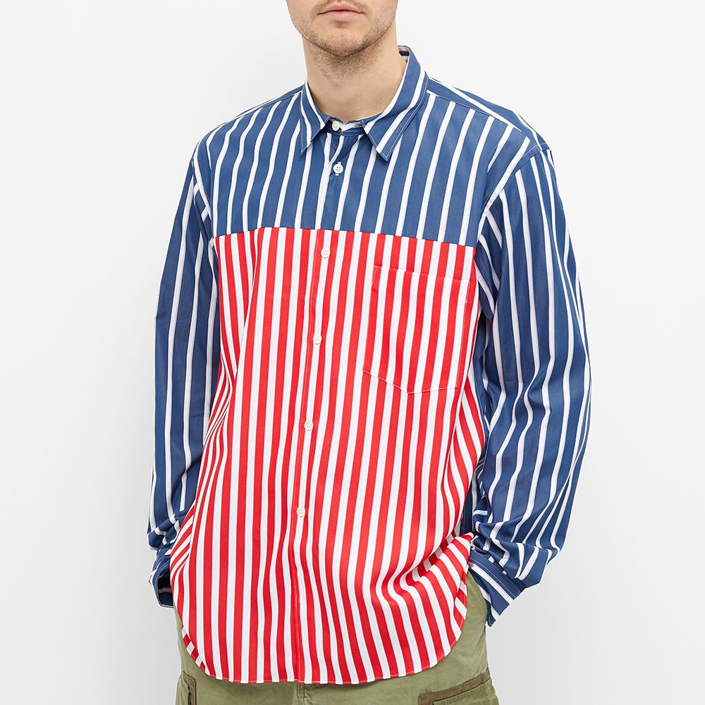 Comme des Garcons Homme Plus Stripe Panel Shirt - 4