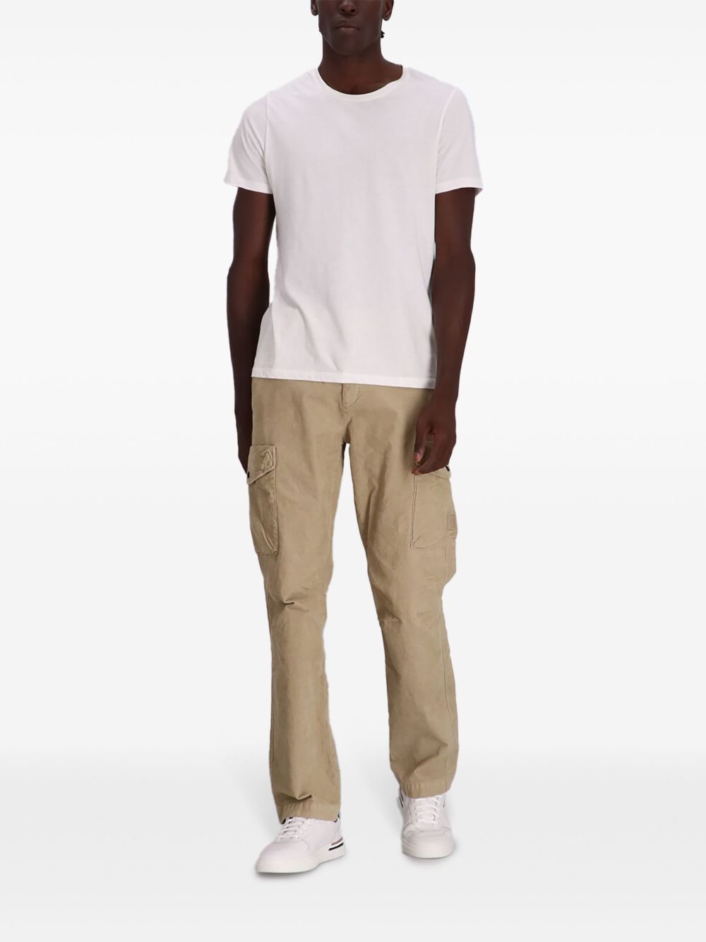 stretch-cotton cargo pants - 2