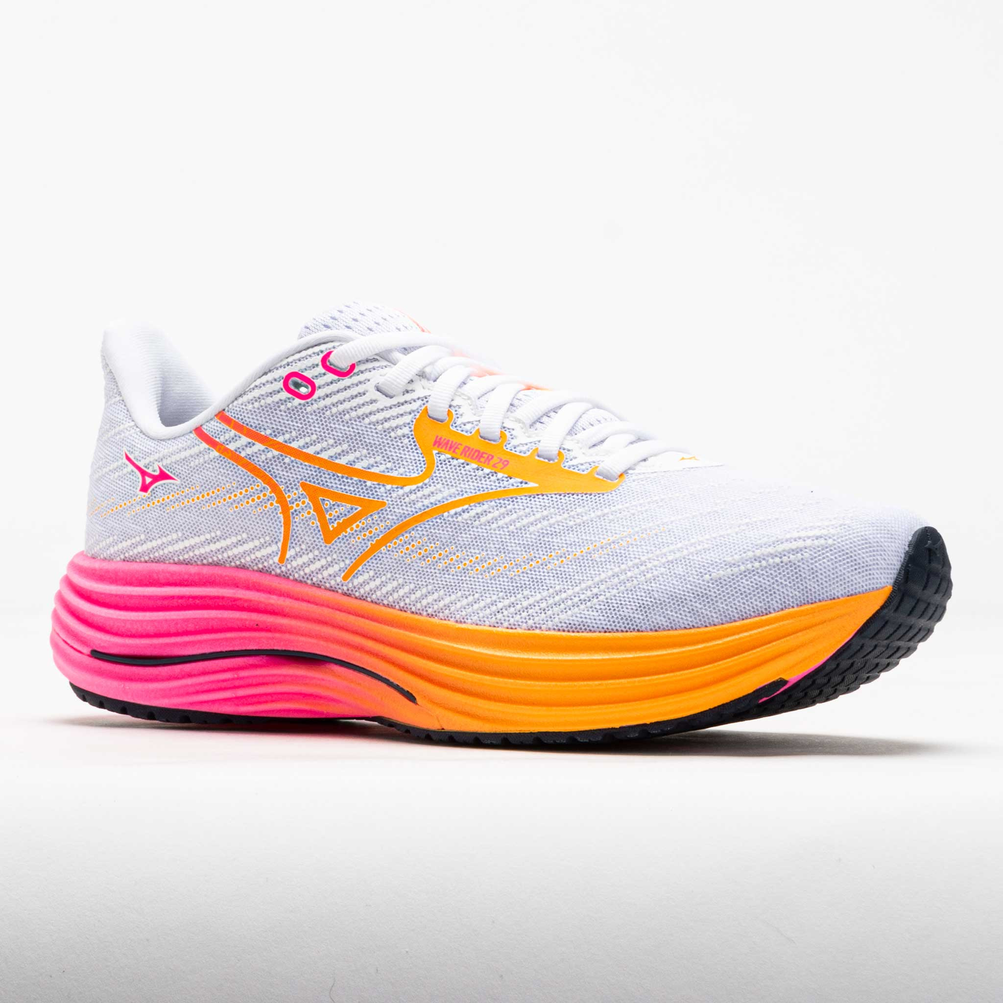 Mizuno Wave Rider 29 Hanabi Unisex White/Tang Orange - 5