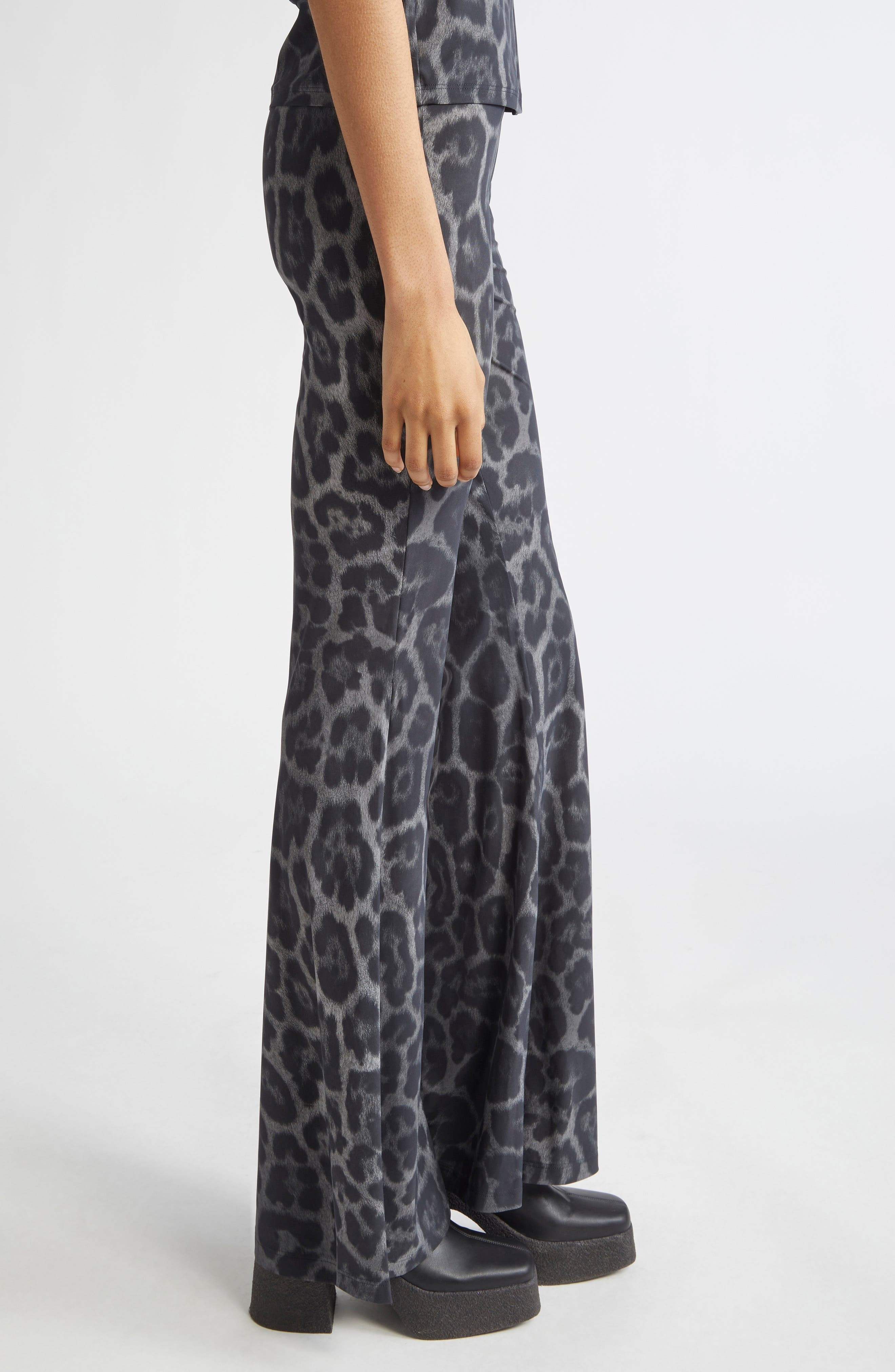 Stella McCartney Leopard Print Flare Leg Pants in 1230 - 4