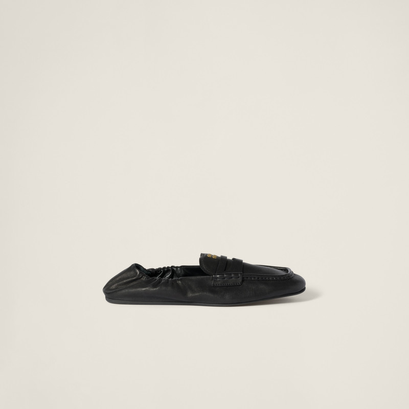 Miu Miu Nappa leather loafers outlook
