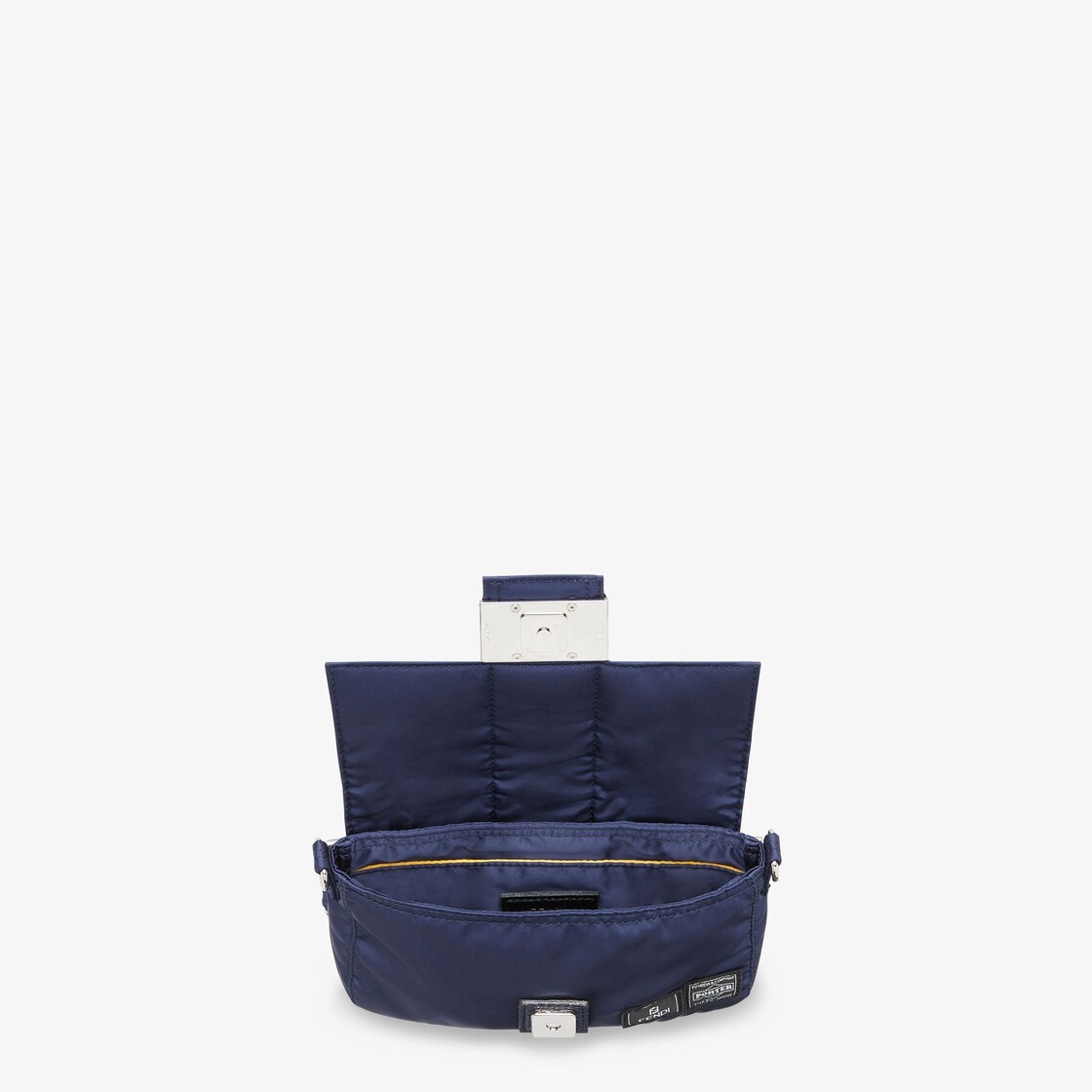 Baguette mini mobile phone pouch made of strong, high performance dark blue Porter® nylon with squar - 4