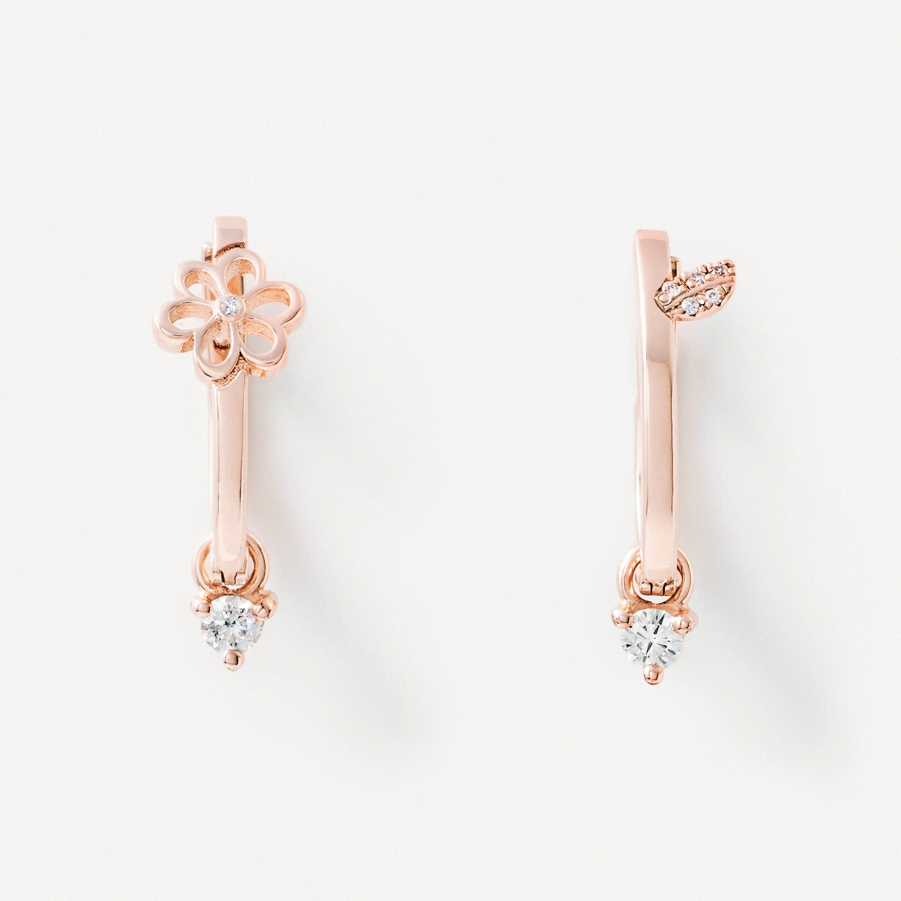 Hoop earrings in rose gold with diamonds TOUS ATELIER - 1
