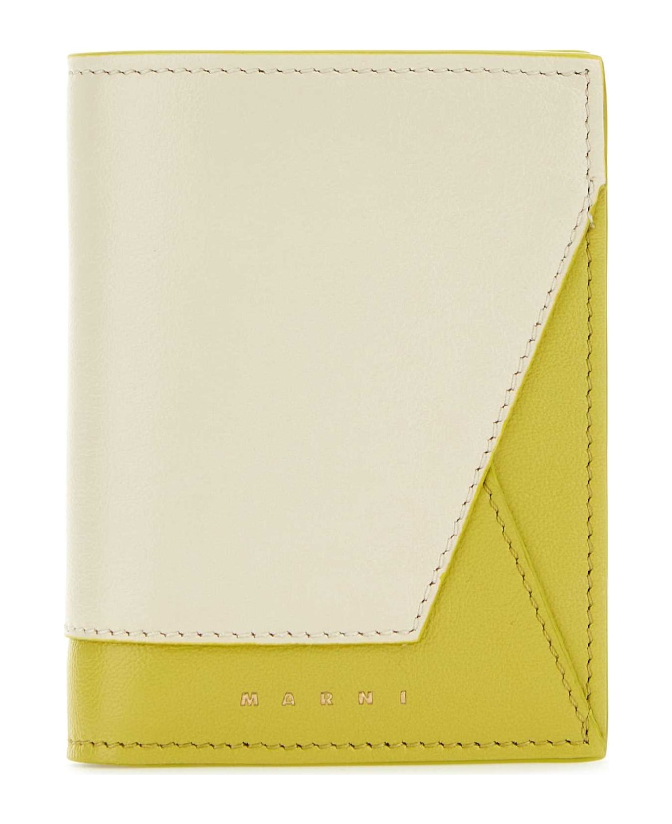 Two-tone Leather Wallet - 1