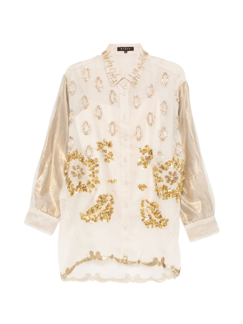 sequin-embellished shirt 1