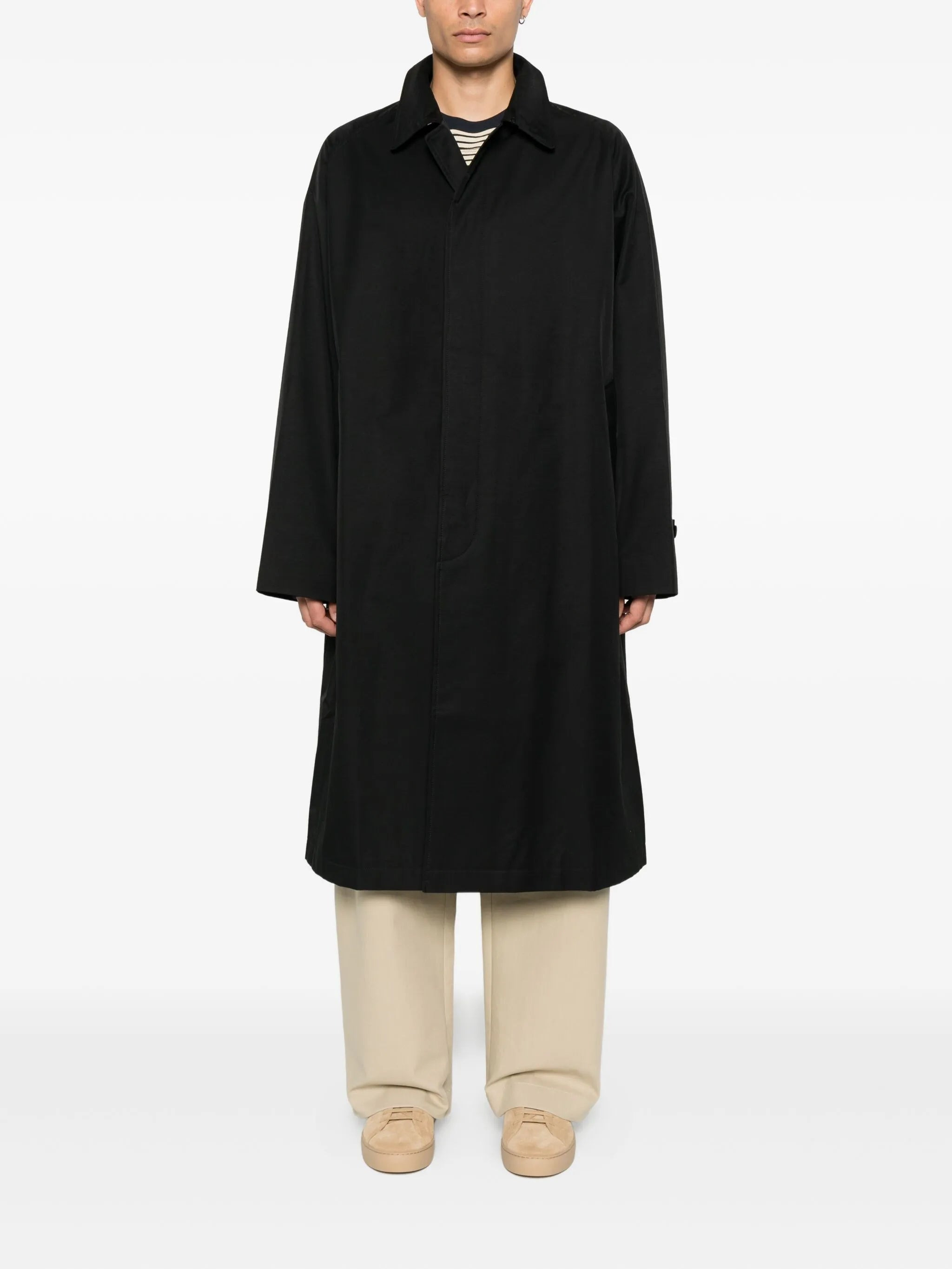 Studio Nicholson Crowe Buttoned Trench Coat - 3