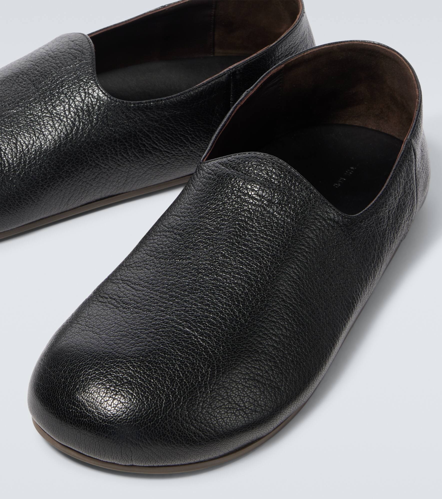Hugh leather slip-on shoes - 3
