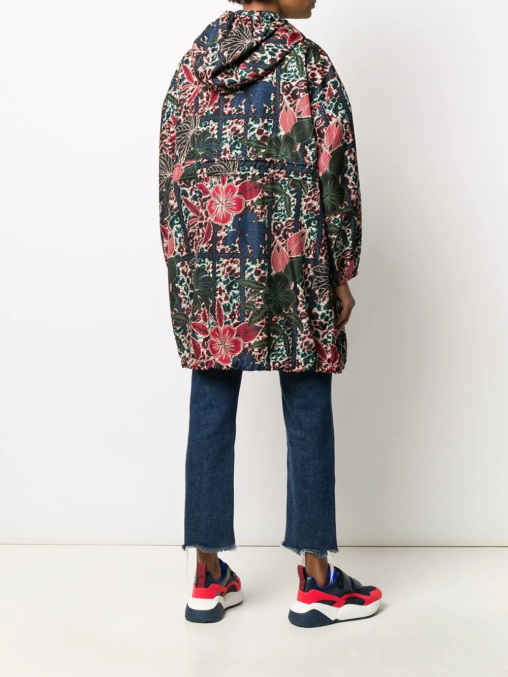 floral print raincoat - 4