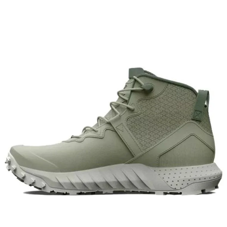 Under Armour Micro G Valsetz Trek Mid Leather Waterproof Tactical Boots 'Olive Green' 3025577-300 - 1
