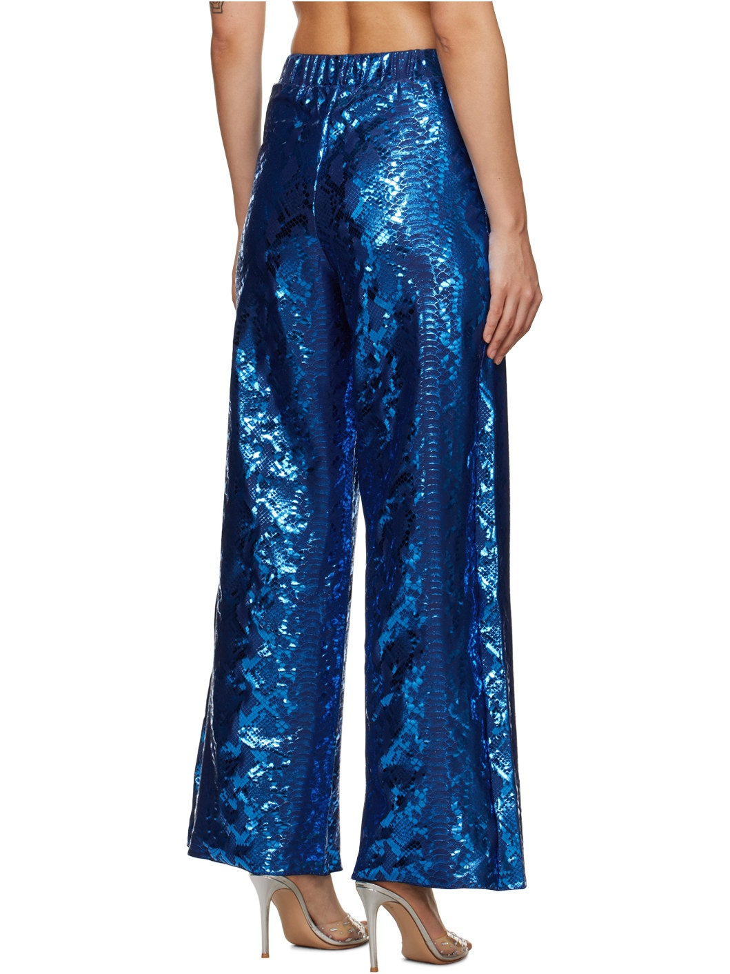 Blue Python Trousers - 3