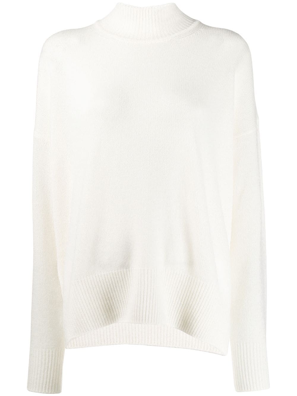 high-neck knitted jumper - 1