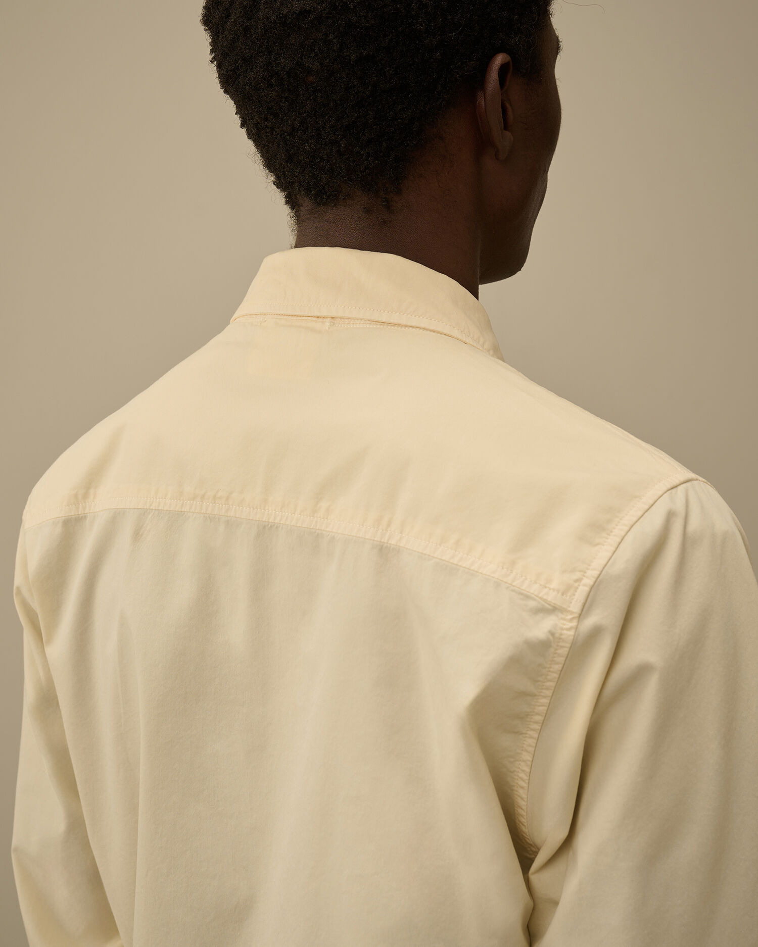 Organic Gabardine Zipped Overshirt - 6