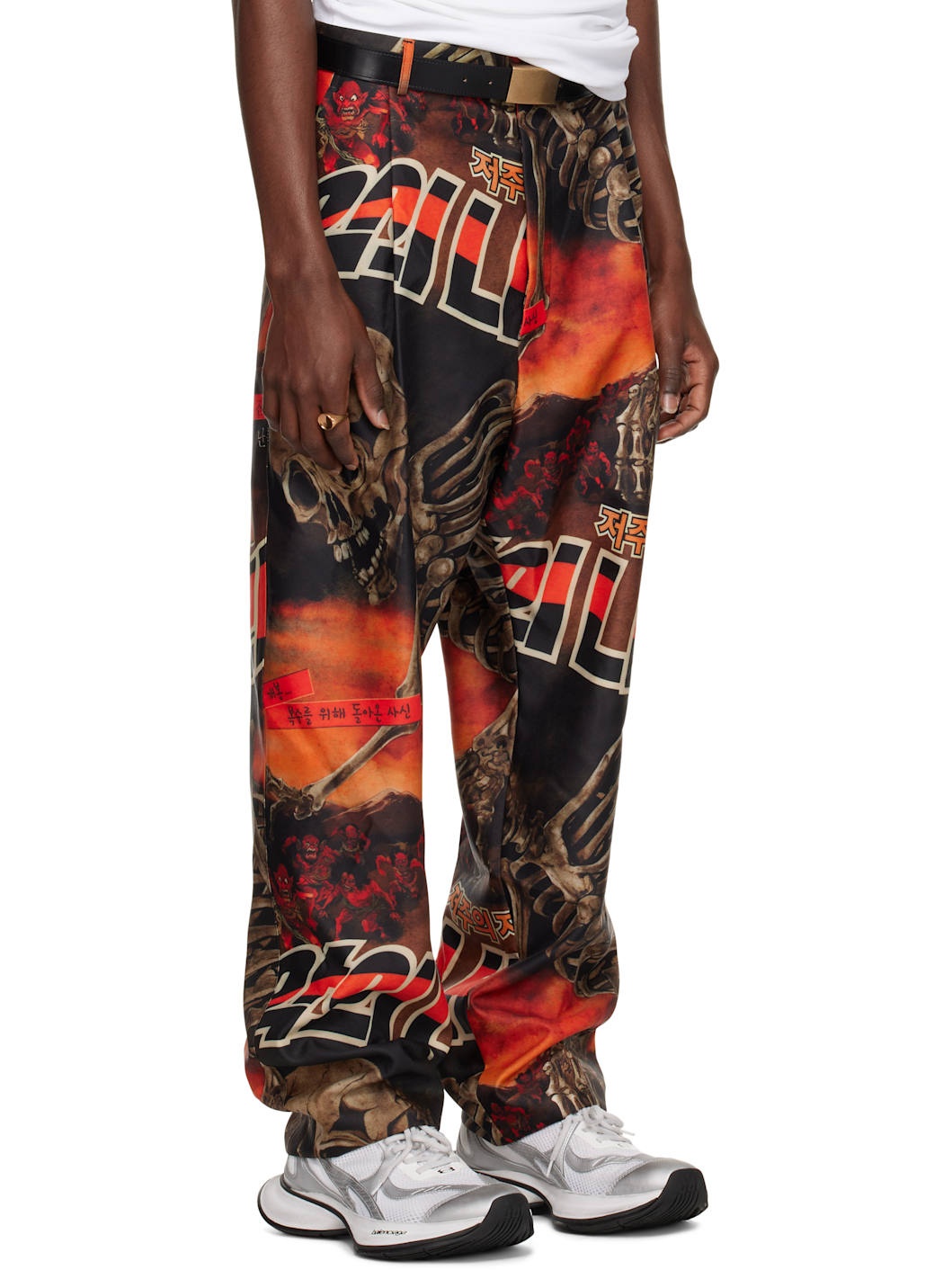 Black & Orange Junkyard Trousers - 2