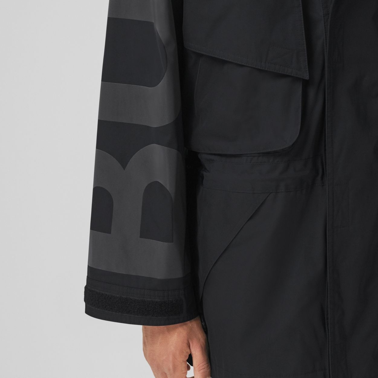 Logo Print Nylon Hooded Jacket - 5