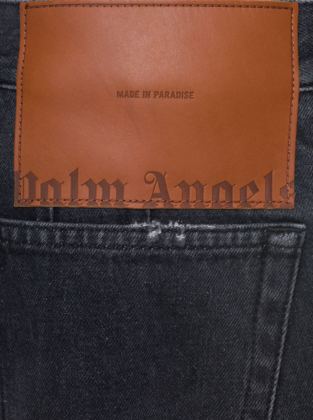 Palm Angels Women Bw Wide Denim Parachute - 3