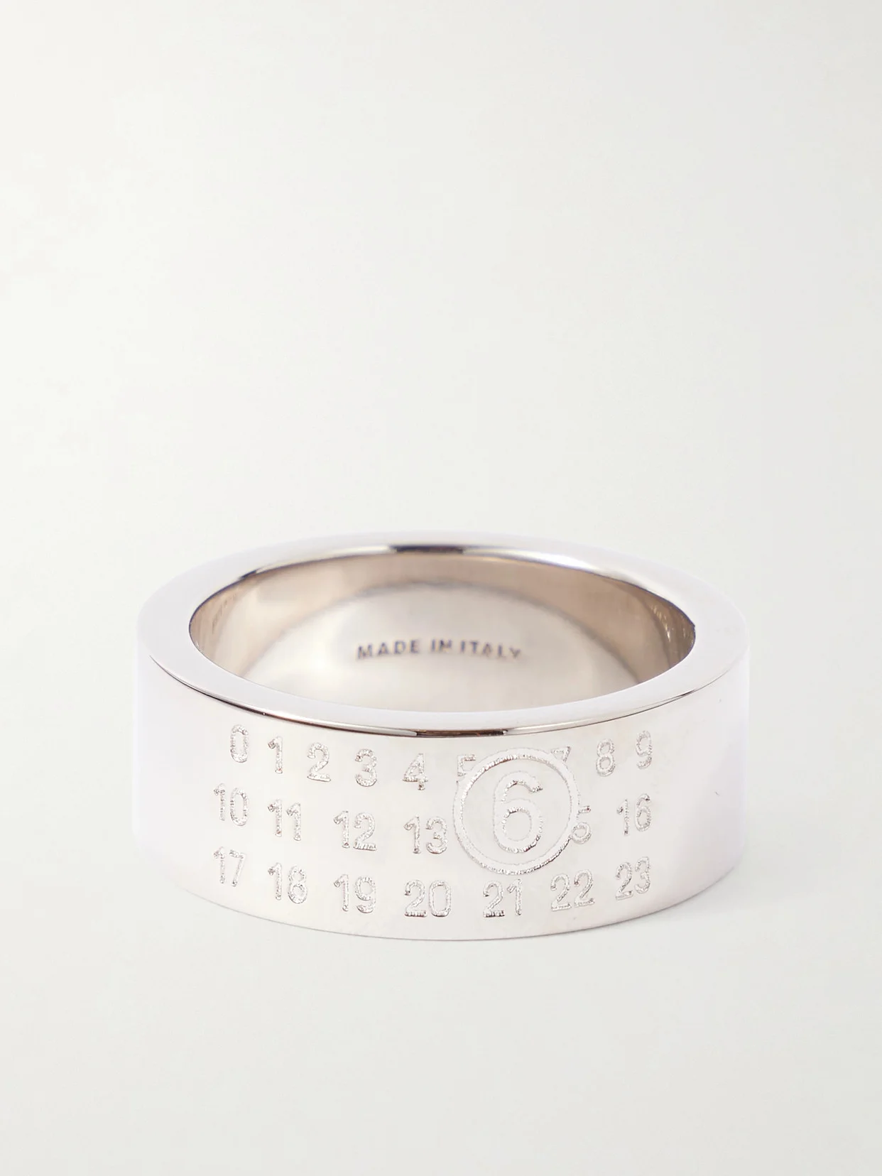 Logo-engraved Silver-tone Ring - 1