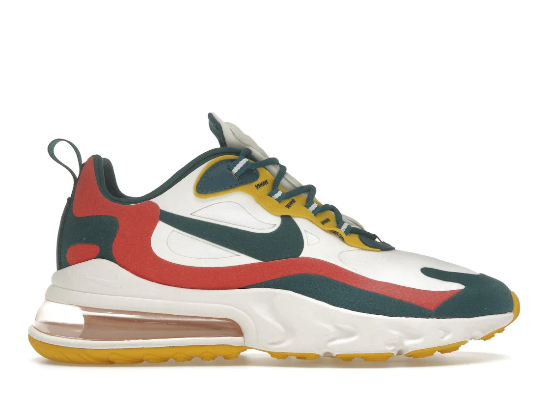 Nike Air Max 270 React White Turquoise Yellow - 1