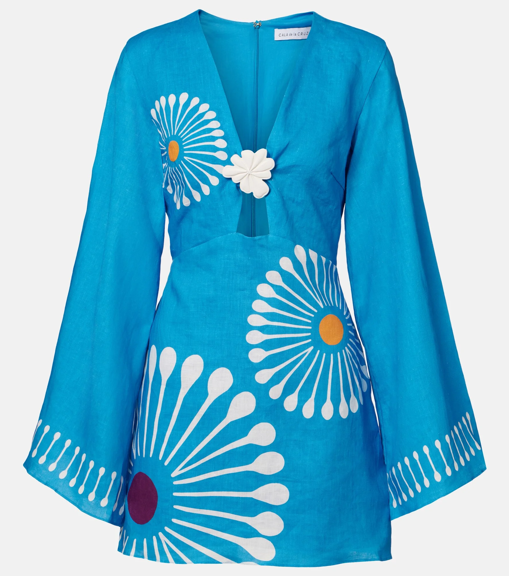 Vera floral linen minidress - 1