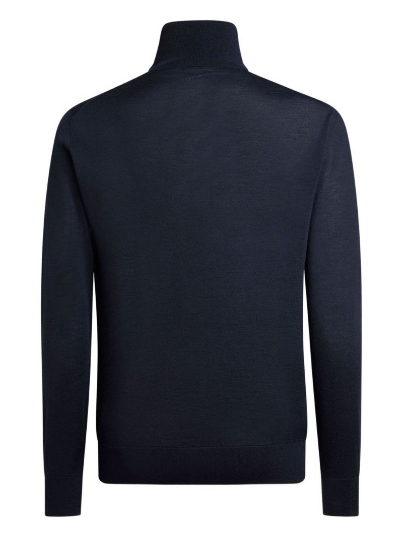 Etro virgin wool turtleneck sweater outlook