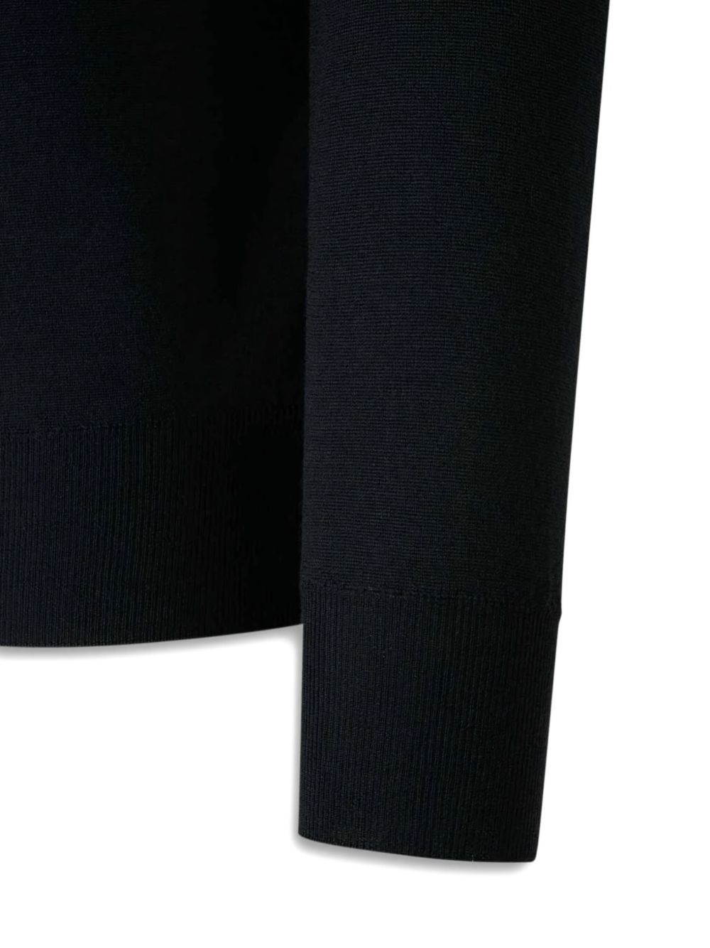 polo-neck long-sleeve sweater - 4