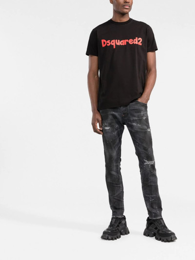 DSQUARED2 logo-print cotton T-shirt outlook