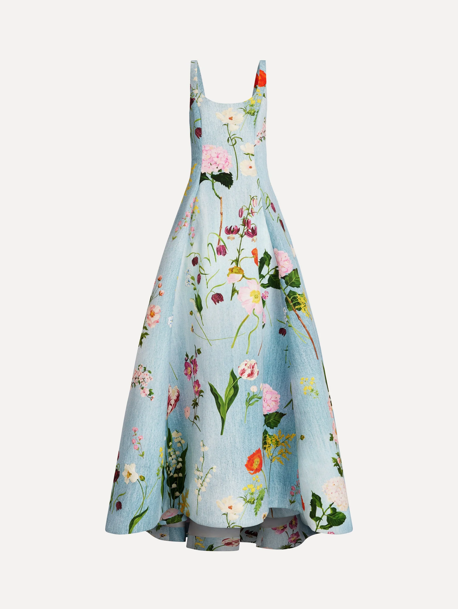 MIXED BOTANICAL FAILLE GOWN - 1