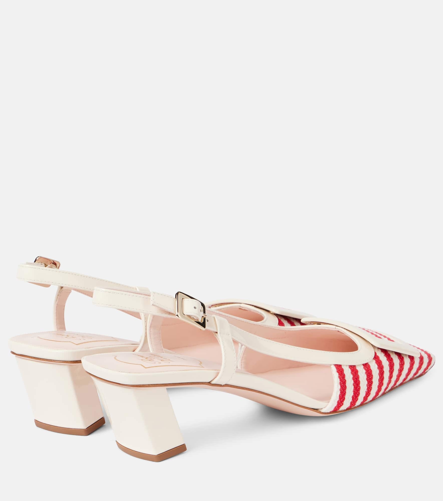 Belle Vivier 45 patent leather slingback pumps - 2