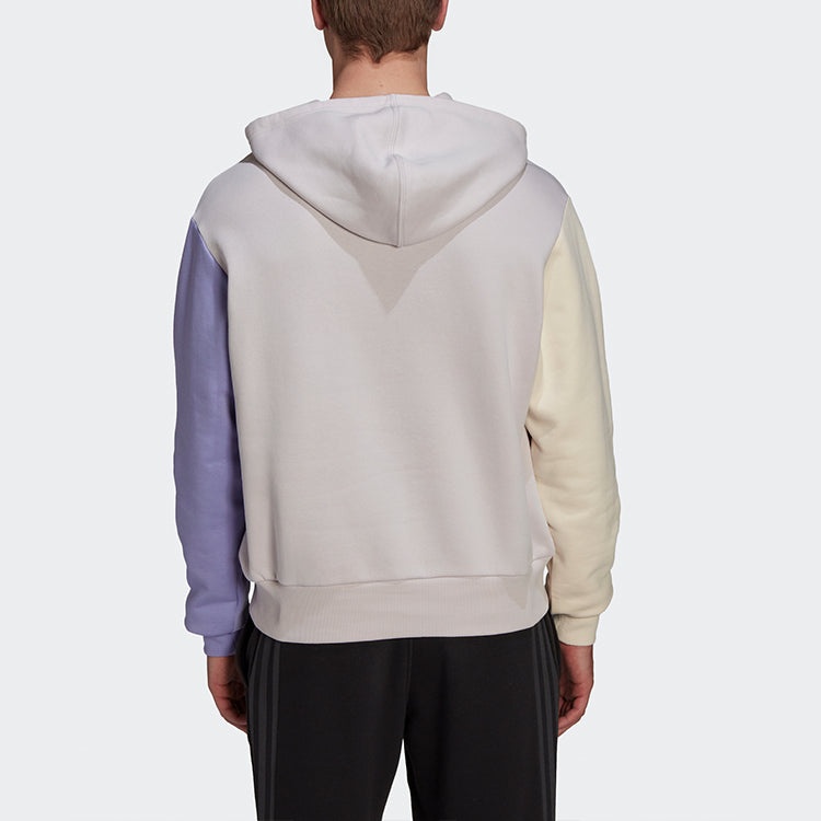 adidas U Fl Hd Casual Sports Colorblock hooded Long Sleeves Couple Style Purple HU0414 - 5