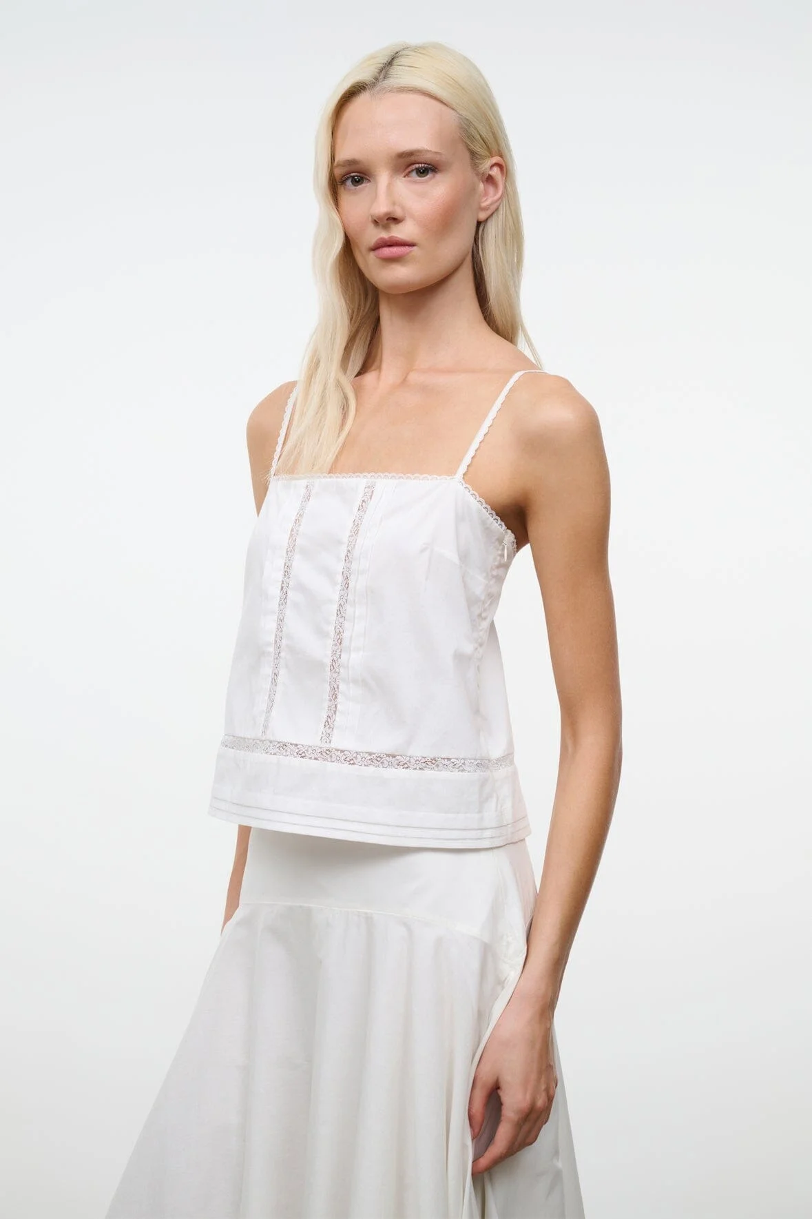 STAUD CORINNA TOP IVORY - 1