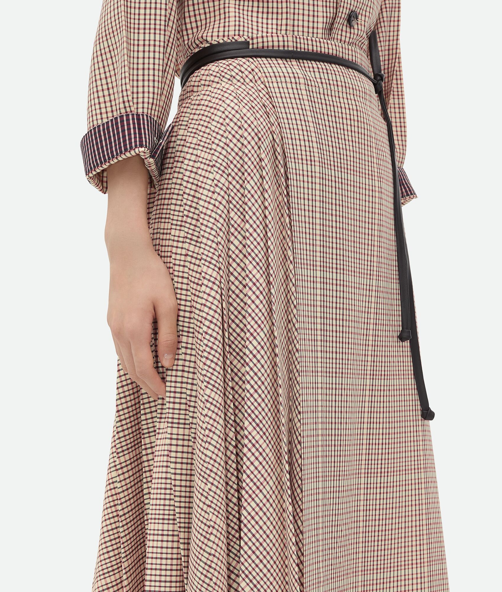 Check Viscose Skirt - 5