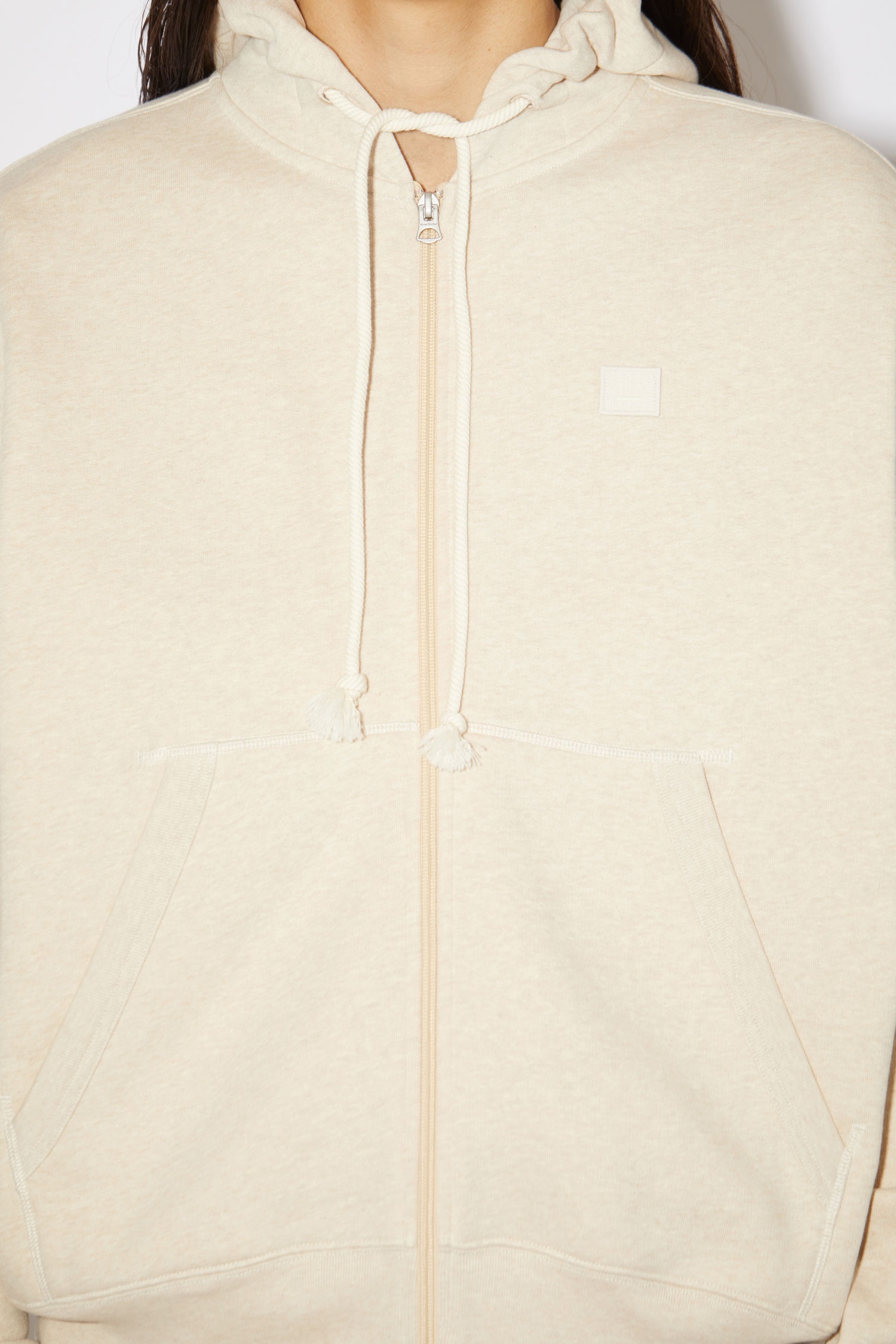 Hooded sweatshirt - Oatmeal melange - 5