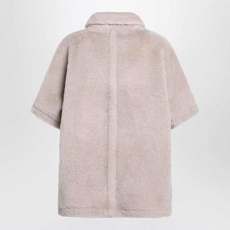 Max Mara Beige Alpaca And Wool Teddy Cape Women - 2