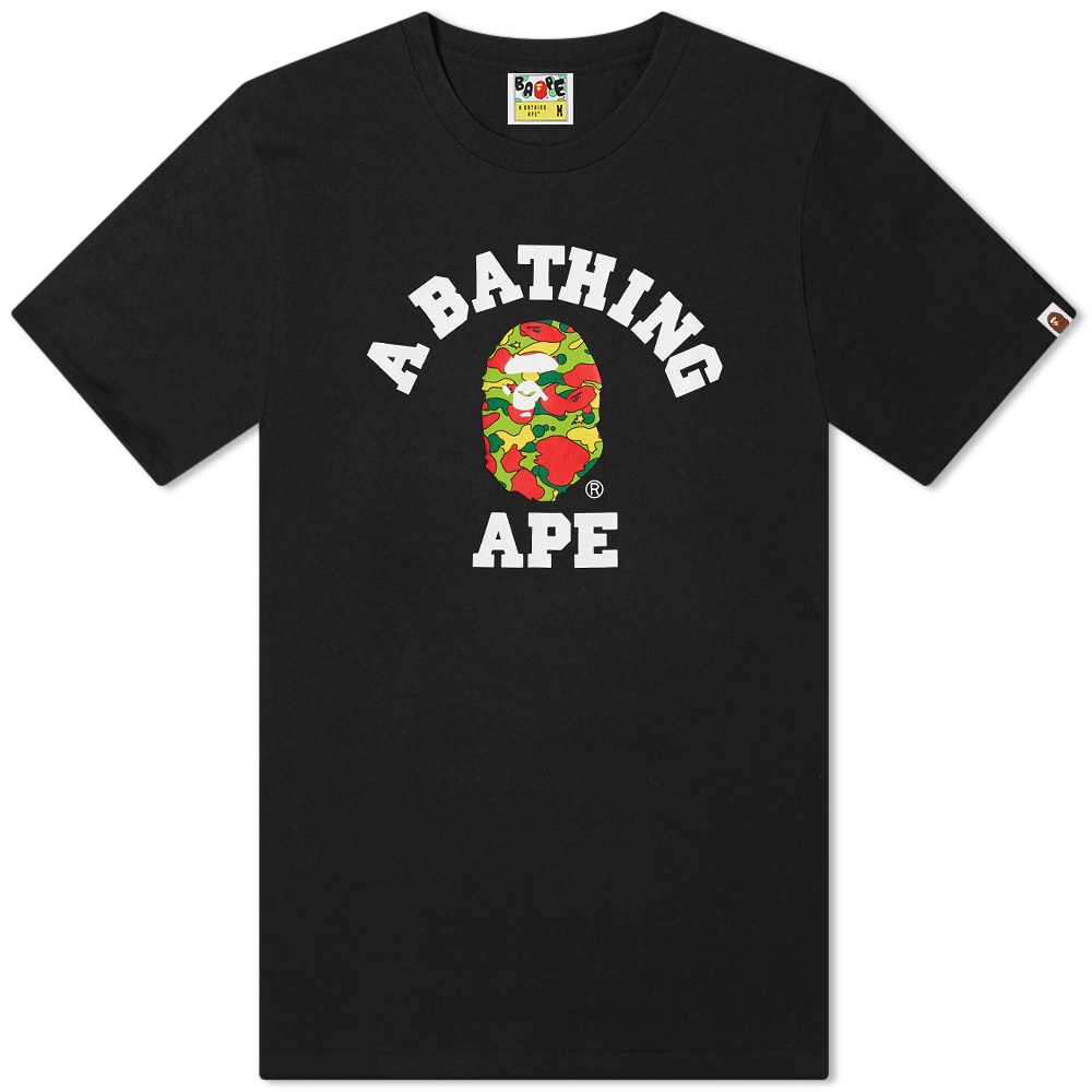 A Bathing Ape STA Camo College Tee - 1