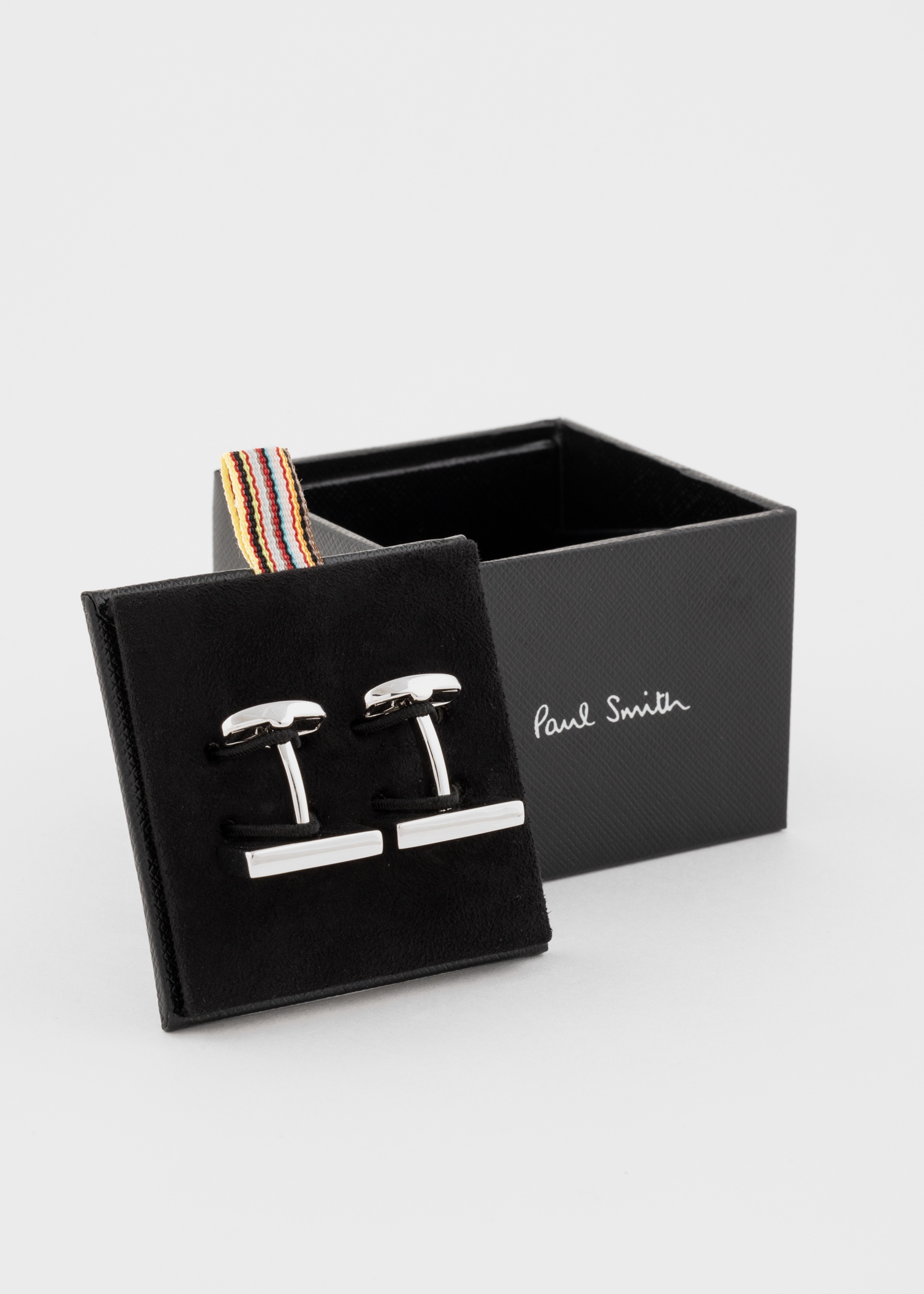 'Signature Stripe Logo' Cufflinks - 3