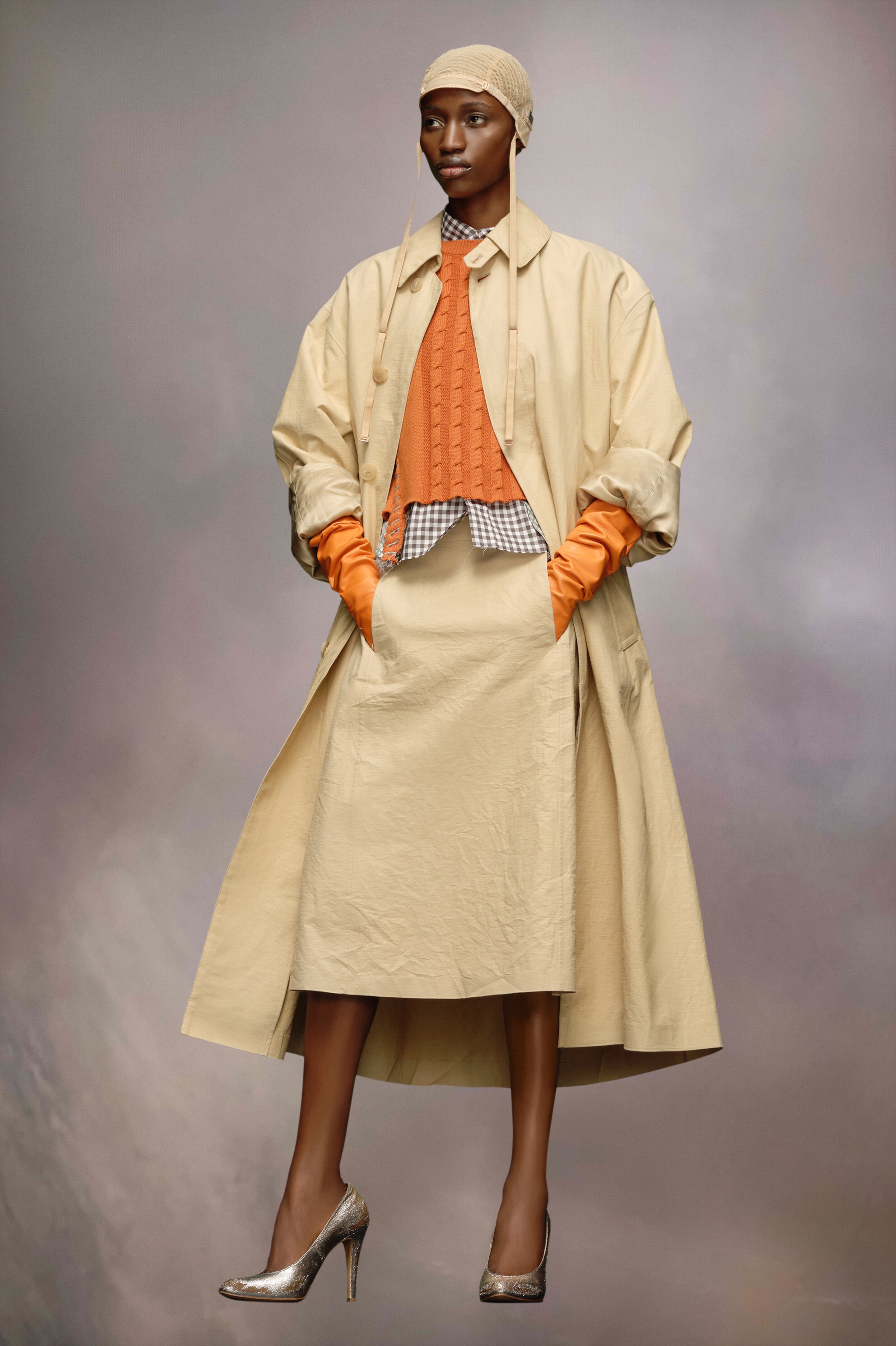 Utility cotton trench coat - 5